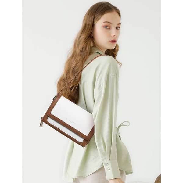 INF Stilfuld Crossbody-taske med dobbelt lynlås til kvinder
