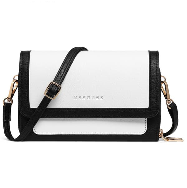 INF Stilig crossbody-veske for kvinner med doble glidelåser