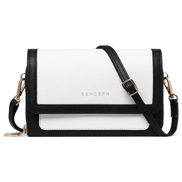 INF Stilig crossbody-veske for kvinner med doble glidelåser