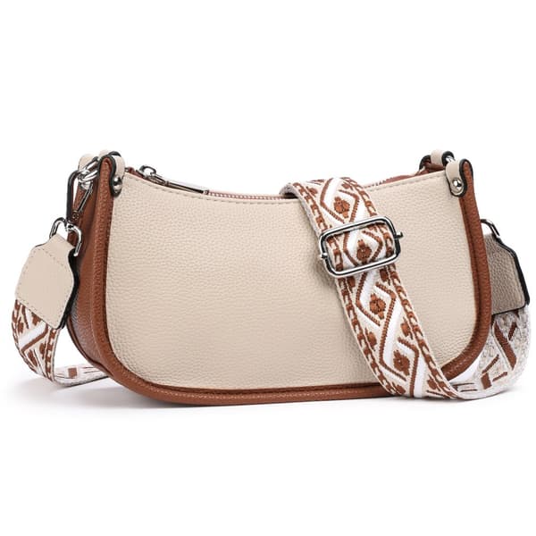 INF Tyylikäs puolikuun muotoinen crossbody-laukku naisille