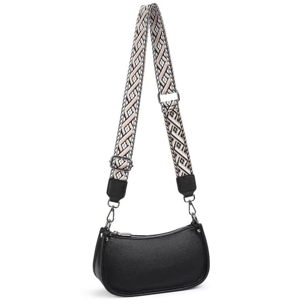 INF Tyylikäs puolikuun muotoinen crossbody-laukku naisille