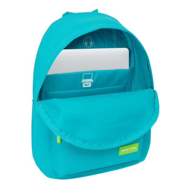 Kannettavan reppu Benetton benetton Sininen 31 x 41 x 16 cm