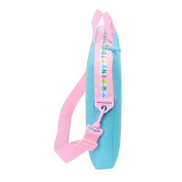 Laptopväska Benetton Unique Rosa Turkos 40 x 27 x 4 cm