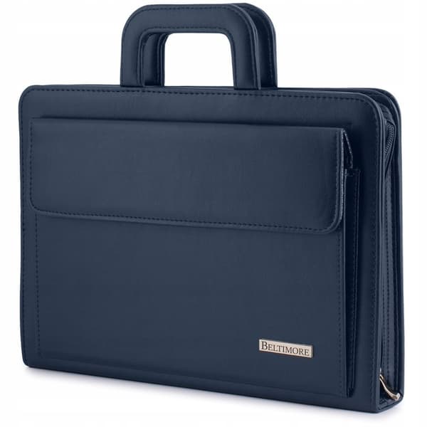 Biwuar dokumentmappe dokumentmappe organizer til arbejde stilfuld stor A4 Beltimore