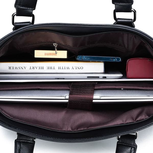 Business handväska - LCC® - 38*6*29cm - Syntetläder - Axelrem - Slitstark