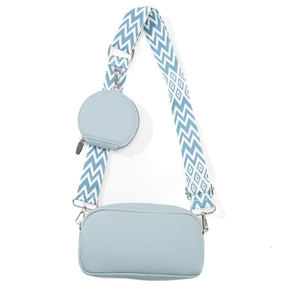 INF Stilfuld PU Læder Skulder Crossbody Taske til Kvinder Blå