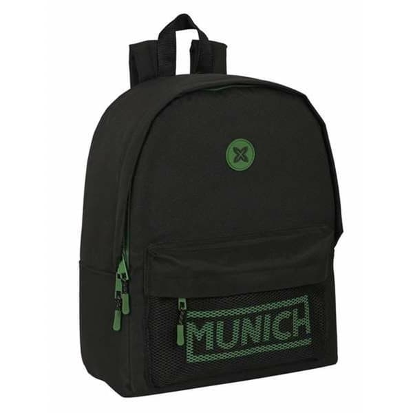 Laptop rygsæk Munich Caviar Sort 31 x 40 x 16 cm