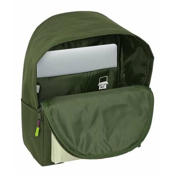 Laptop rygsæk Munich Bright Khaki Grøn 31 x 40 x 16 cm