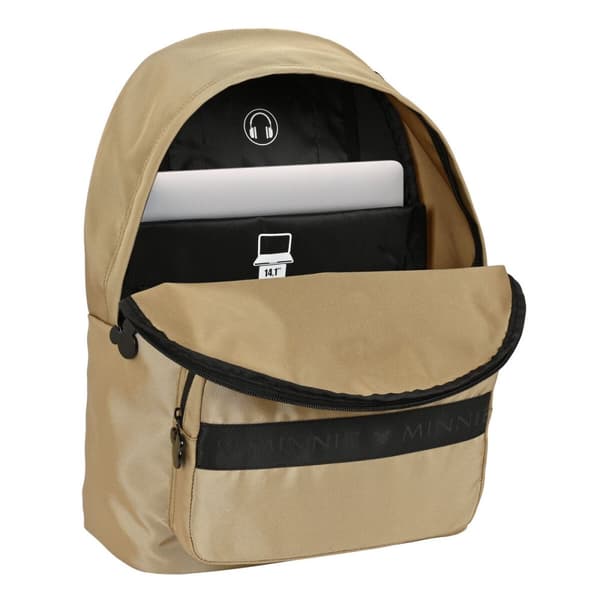 Laptop rygsæk Minnie Mouse Beige 31 x 41 x 16 cm