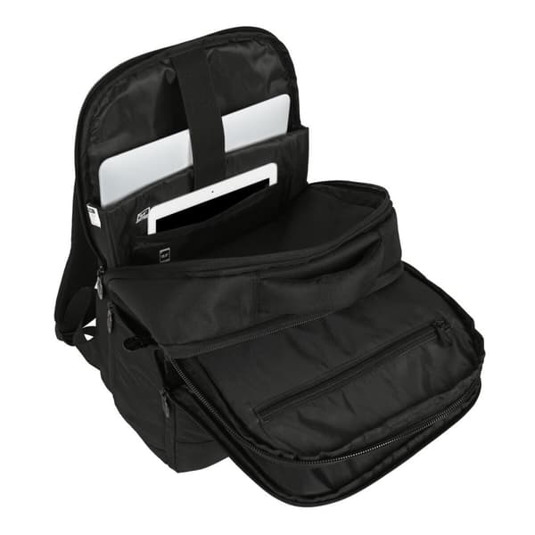 Rygsæk til bærbar computer og tablet med USB output The Mandalorian Sort 29 x 44 x 15 cm