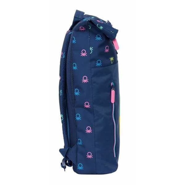 Laptopryggsäck Benetton Cool Marinblå 28 x 42 x 13 cm
