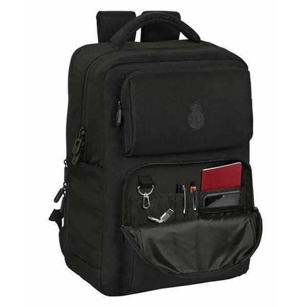 Kannettavan reppu Real Madrid C.F. Musta 31 x 44 x 13 cm