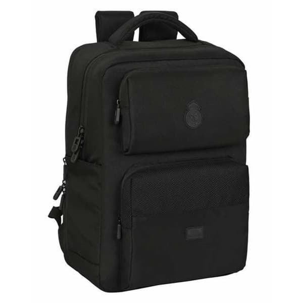 Kannettavan reppu Real Madrid C.F. Musta 31 x 44 x 13 cm