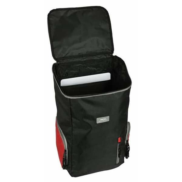 Kannettavan reppu Safta Basic Musta Punainen 28 x 50 x 22 cm