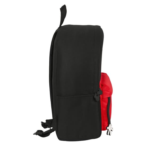 Laptop rygsæk Mickey Mouse Mood Sort Rød 31 x 40 x 16 cm