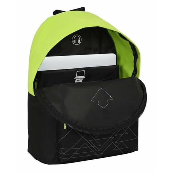 Laptop rygsæk Real Betis Balompié Sort 31 x 41 x 16 cm