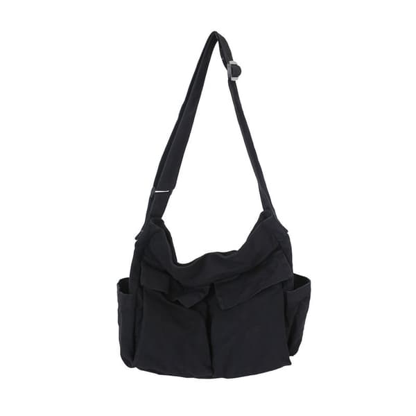 INF Vintage Canvas Tote Bag - Suurikokoinen olkalaukku