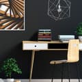 Miniatyrbild 2 av 6: Relaxdays Dokuemntförvaring, 6 fack, A4-format, HxBxD: 27x34x27 cm, kontor och skola, organiserare, MDF, svart