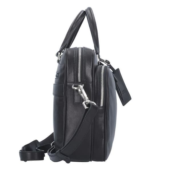Läderportfölj 38 cm - PICARD - Autentisk - Laptopfack - Svart - Dam