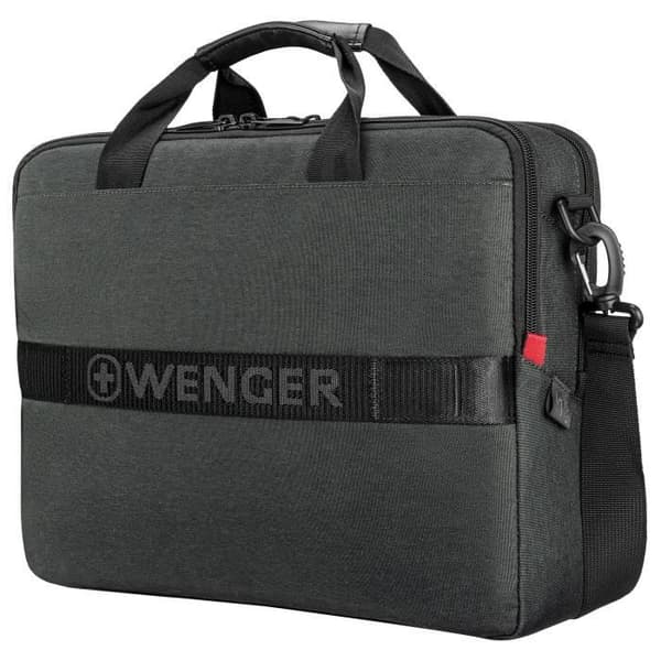 Wenger MX ECO laptopväska - Charcoal - 42 cm - Justerbar axelrem