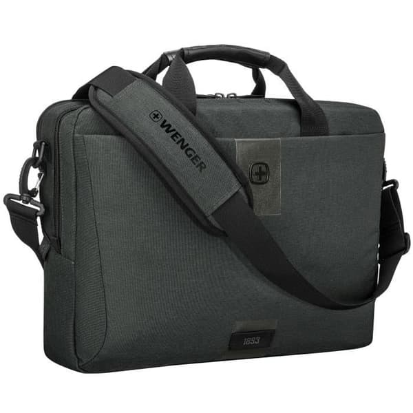 Wenger MX ECO laptopväska - Charcoal - 42 cm - Justerbar axelrem