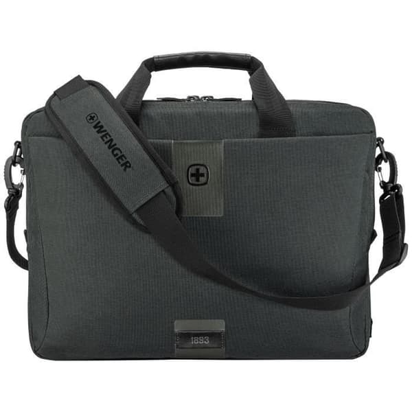 Wenger MX ECO laptopväska - Charcoal - 42 cm - Justerbar axelrem