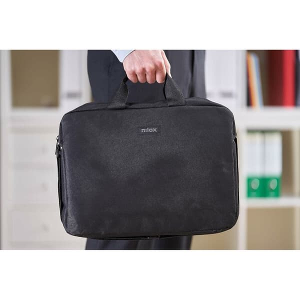 Etui for Bærbar Datamaskin Nilox Basic Svart 15,6''