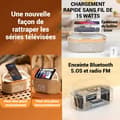Miniatyrbild 2 av 4: INN Föreläsare 15W 1800mAh Bluetooth-högtalare Trådlös laddning Klar ljudkvalitet Innovativ stent Varm nattlampa Praktisk