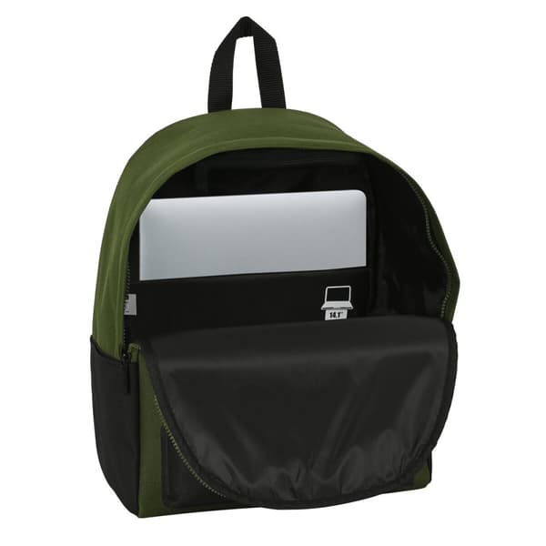 Laptopryggsäck Safta Dark Forest Svart Grön 31 x 40 x 16 cm