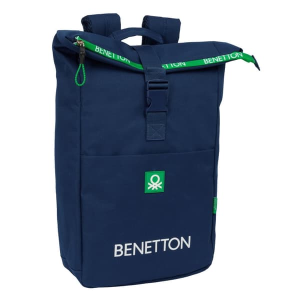 Laptopryggsäck Benetton Green Marinblå 28 x 42 x 13 cm