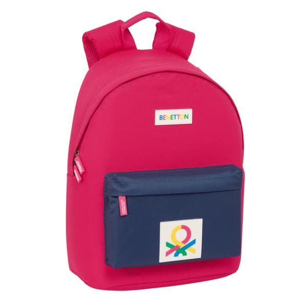 Laptopryggsäck Benetton benetton Cerise Marinblå 31 x 41 x 16 cm