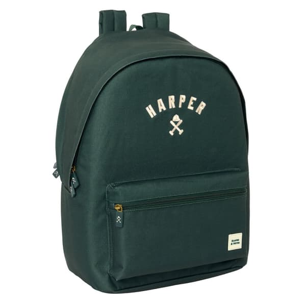 Laptop rygsæk Harper & Neyer Mørk grøn 31 x 44 x 18 cm