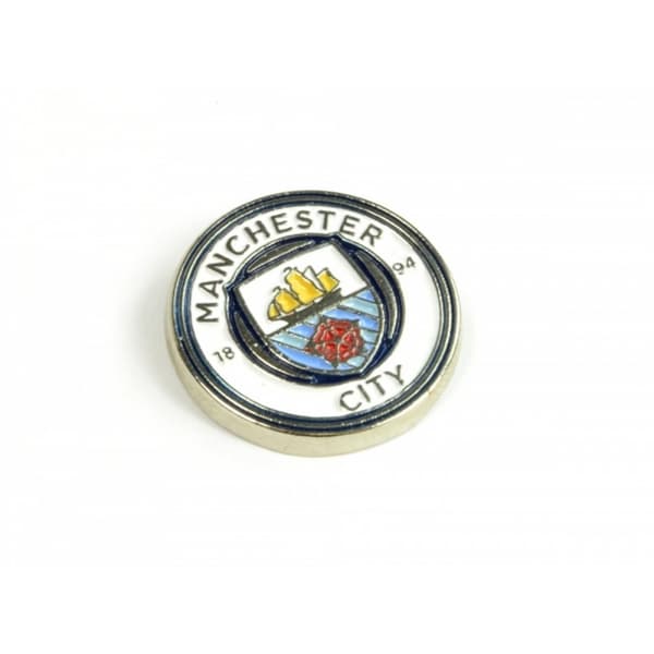 Manchester City FC Official Football Crest Pin Badge Multicoloured One Size