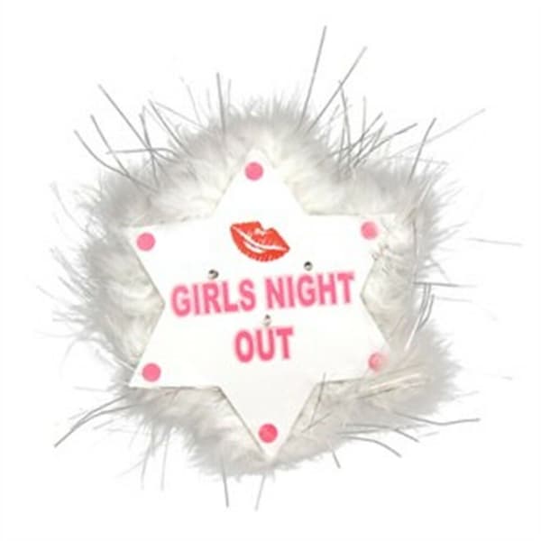 Alandra Girls Night Out Flashing Brooch Star Lips One Size
