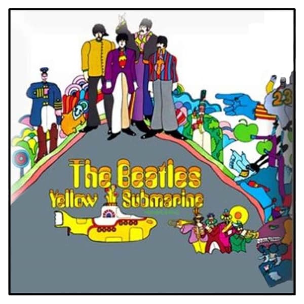 The Beatles Yellow Submarine Album Official Metal Pin Badge One Size