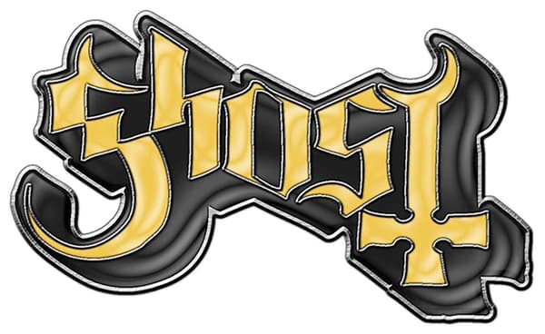 Ghost Pin Badge Classic Band Logo Official Metal Lapel One Size