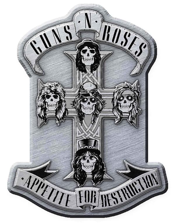Guns N Roses Pin Badge Appetite for Destruction Band Logo Official Metal Lapel One Size