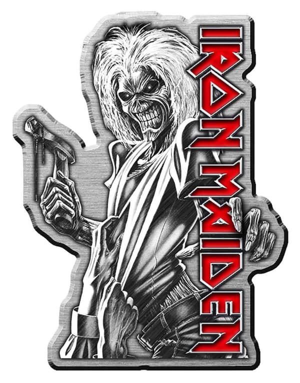 Iron Maiden Pin Badge Killers Album Band Logo Official Metal Lapel One Size