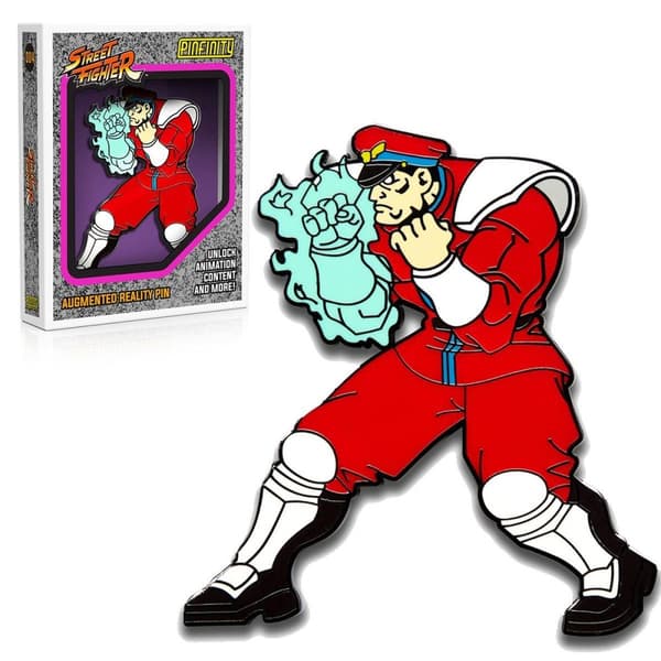M.Bison Street Fighter Augmented Reality- Pin Licensierad Capcom
