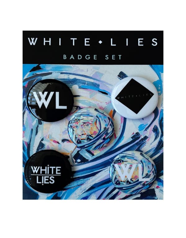 White Lies Badge Pack Band Logos Official Set Of 5 One Size
