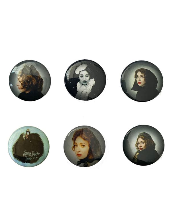 Regina Spektor Pin Badge Photos Official 6 Pack One Size