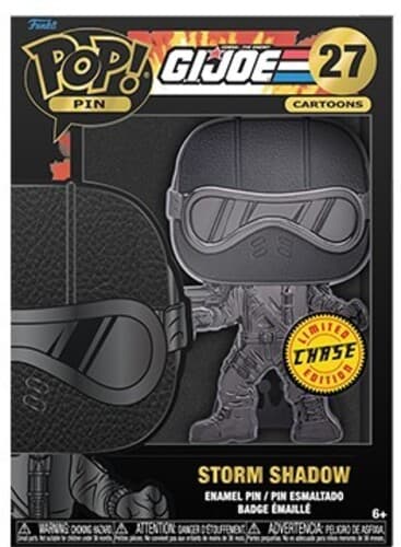Funko Pop! Cartoons Pin: Gi Joe - Snake Eyes* #27 Large Enamel Pin (gijpp0006)