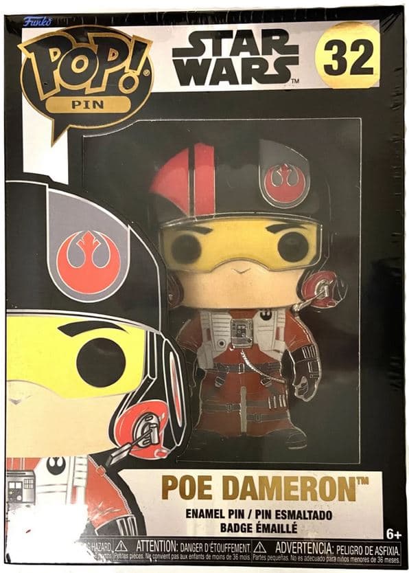 Funko Pop! Pin: Disney Star Wars - Poe Dameron #32 Large Enamel Pin