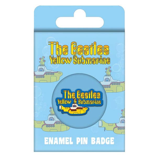The Beatles Enamel Pin Badge The Yellow Submarine Band Logo Official One Size