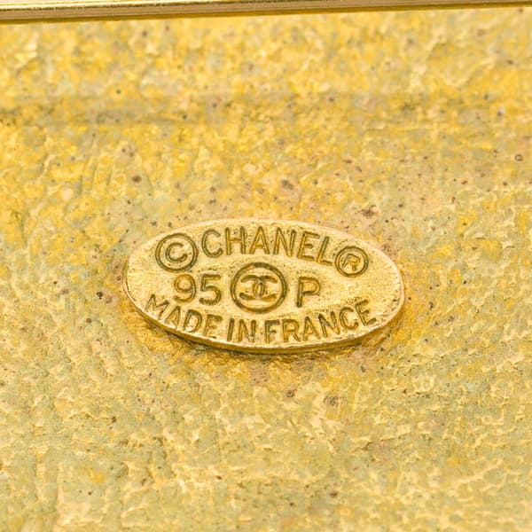 Pre-owned Chanel CC Brooch Gold
