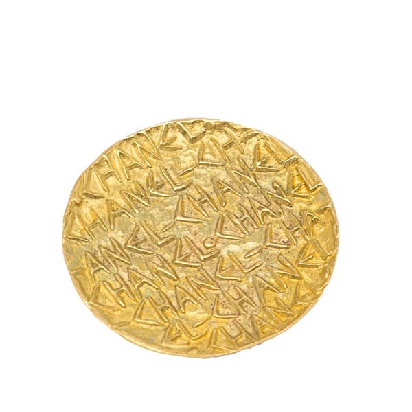 Pre-owned Chanel CC Brooch Gold