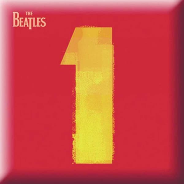 The Beatles Badge 1 One Album Cover Band Logo Official Red Metal Lapel Pin One Size