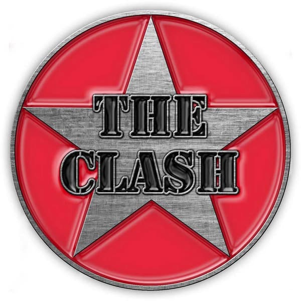 The Clash Military Band Logo Pin Badge One Size