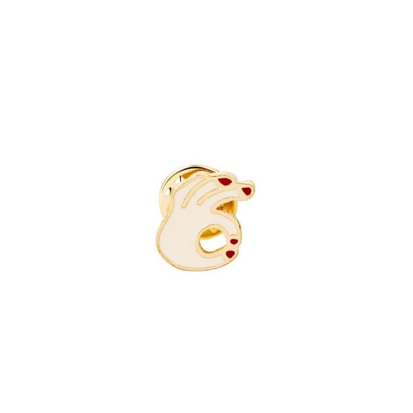 Pin Brosch knapphål Hand