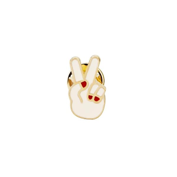 Pin Brosch knapphål med en Hand